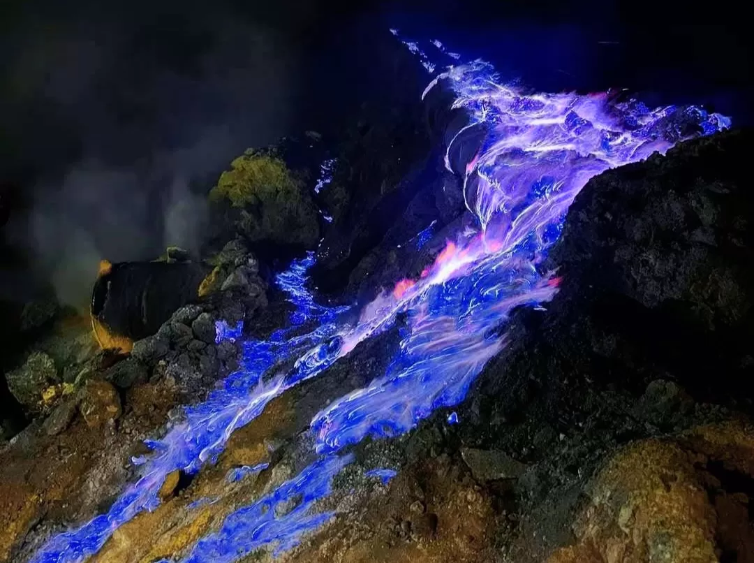Blue Fire Ijen Crater